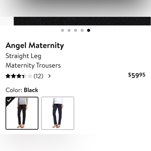 Angel Maternity Fitted Straight
Leg Maternity Pants - Picture 6 of 6